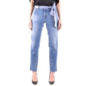 Jacob Cohen Denim Jeans Tie Belt Women blue